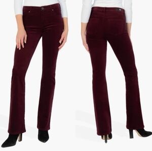 KUT from the Kloth Mia Toothpick Skinny Plum Purple Corduroy size 6